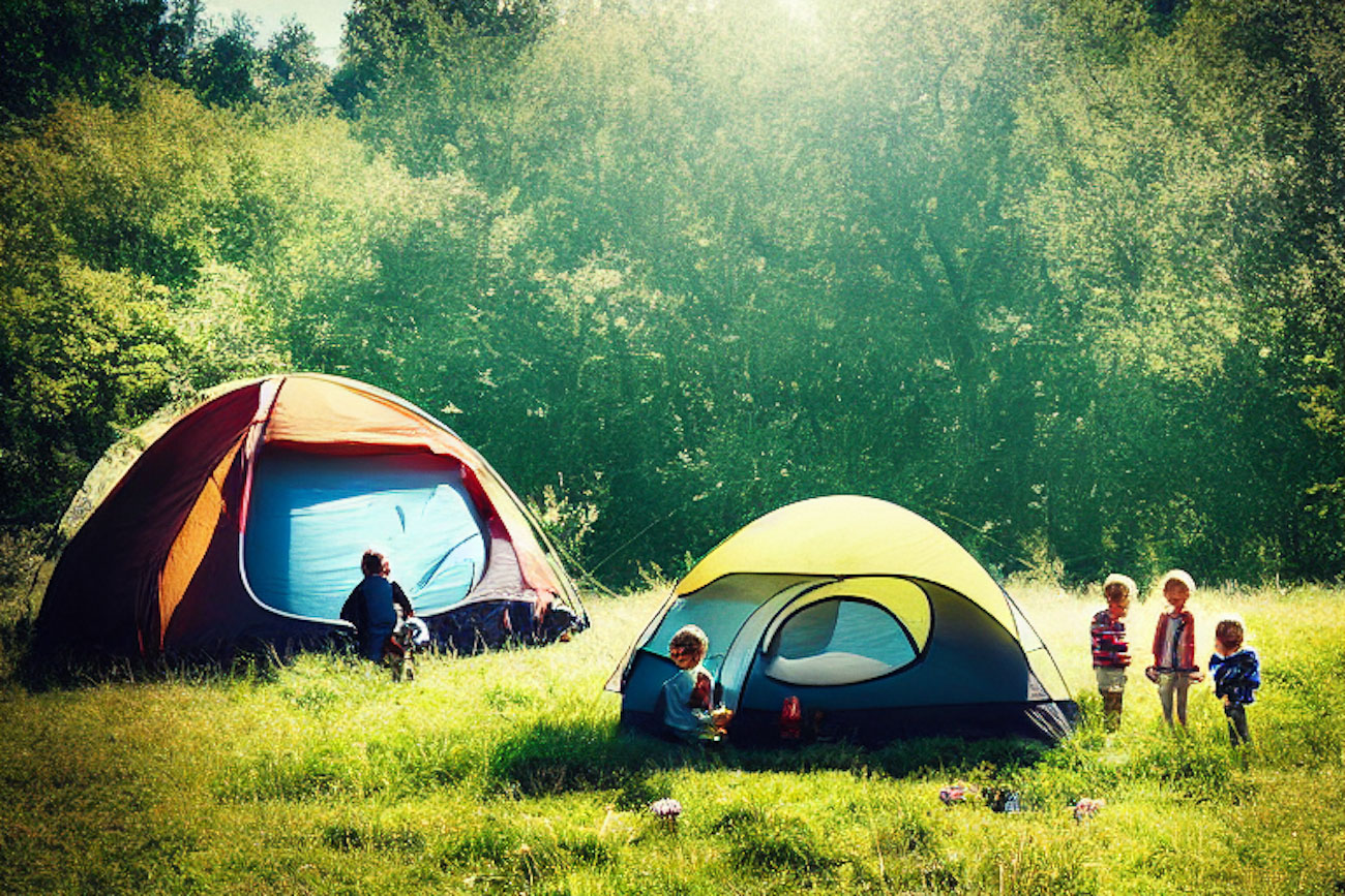 Camping in the mountains